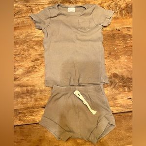 Mebie baby boys two piece short set